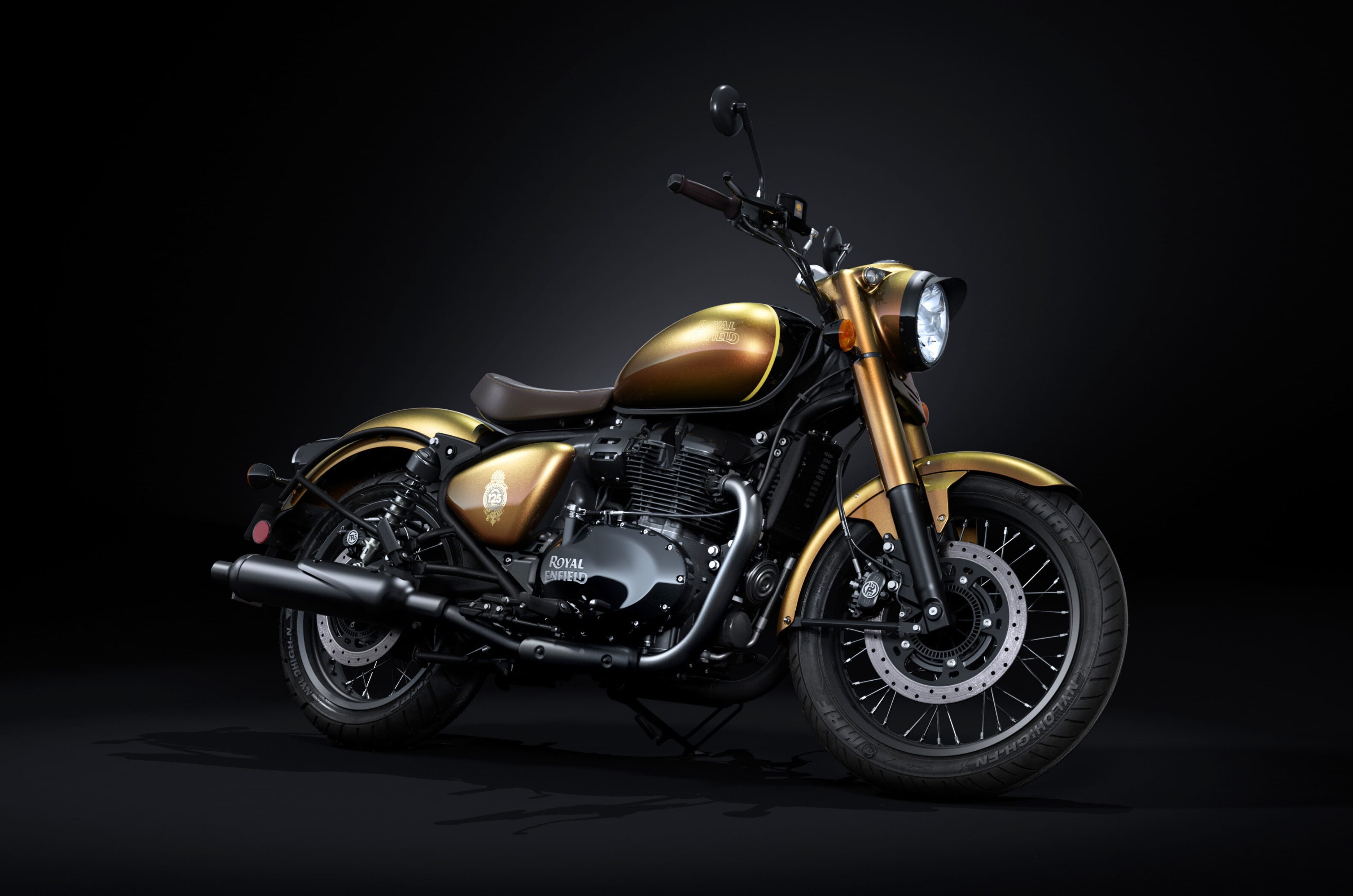 125th Anniversary Special Edition Royal Enfield Classic 650 front three quarter